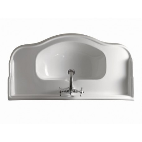 Lavabo en céramique Retro Luxe PARIGI 100cm BLANC BRILLANT  - CRISTINA ONDYNA WPG10509