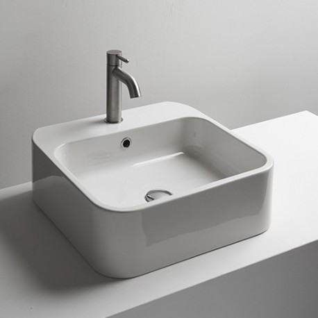 Normal 35 Lave-Mains Vasque Ceramique Avec Trop Plein  Robinetterie VASQUES - CRISTINA ONDYNA WNL3535 Normal 35 Lave-Mains Vasqu