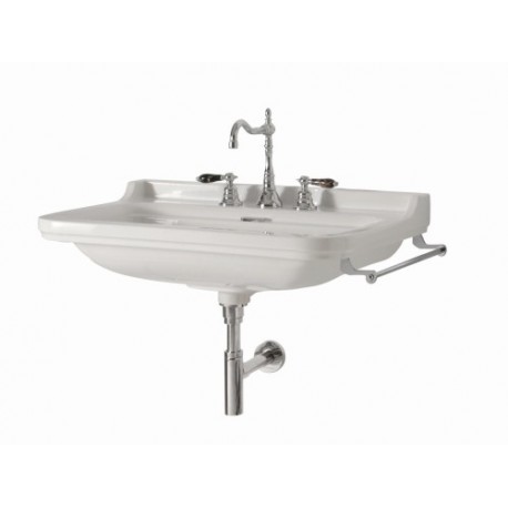 LAVABO CERAMIQUE WALDORF A SUSPENDRE OU SUR PIEDS LAITON 100-55 CM - CRISTINA ONDYNA WD10055 LAVABO CERAMIQUE WALDORF A SUSPENDR