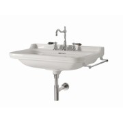 LAVABO CERAMIQUE WALDORF A SUSPENDRE OU SUR PIEDS LAITON 100-55 CM - CRISTINA ONDYNA WD10055 LAVABO CERAMIQUE WALDORF A SUSPENDR