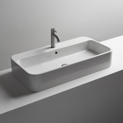 Lavabo Ceramique Cosa A Poser Ou A Suspendre  Robinetterie VASQUES - CRISTINA ONDYNA COSA100 Lavabo Ceramique Cosa A Poser Ou A 