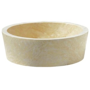 VASQUE EN PIERRE CYLINDRIQUE D.42 H.15 CM SABLE - CRISTINA ONDYNA UR2005 VASQUE EN PIERRE CYLINDRIQUE D.42 H.15 CM SABLE - CRIST