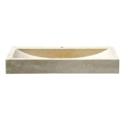LAVABO EN PIERRE RECTANGULAIRE 70/46/10 CM SABLE - CRISTINA ONDYNA UC3205 LAVABO EN PIERRE RECTANGULAIRE 70/46/10 CM SABLE - CRI