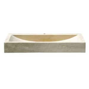 LAVABO EN PIERRE RECTANGULAIRE 70/46/10 CM SABLE - CRISTINA ONDYNA UC3205 LAVABO EN PIERRE RECTANGULAIRE 70/46/10 CM SABLE - CRI