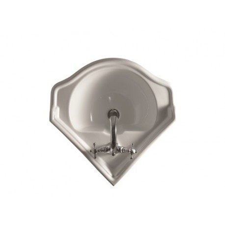 Vasque en céramique pour lavabo d'angle rétro CHAMBORD - CRISTINA ONDYNA WCH1032 Vasque en céramique pour lavabo d'angle rétro C