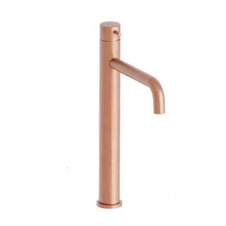 Lavabo Triverde Haut Or Rose Brosse + Vidage  Up&Down Pvd Robinetterie TRIVERDE - CRISTINA ONDYNA TV22234P Lavabo Triverde Haut 