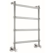 SECHE SERVIETTE SOLE EAU CHAUDE 4 BARRES  ROND CHROME - CRISTINA ONDYNA MSO442S51 SECHE SERVIETTE SOLE EAU CHAUDE 4 BARRES  ROND