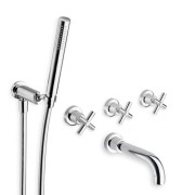 BAIN/DOUCHE EXECUTIVE ENCASTRE 2 SORTIES CHROME - CRISTINA ONDYNA EV11151 BAIN/DOUCHE EXECUTIVE ENCASTRE 2 SORTIES CHROME - CRIS