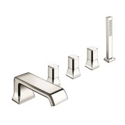 Mélangeur sur gorge 5 trous pour bain/douche ITALY Chromé + douchette - CRISTINA ONDYNA IT12151  Mélangeur sur gorge 5 trous pou