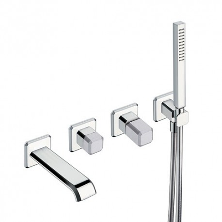 FACADE MITIGEUR ENCASTRE BAIN DOUCHE ITALY  POIGNEE CALACATTA EXIT108 - CRISTINA ONDYNA IT10251CC FACADE MITIGEUR ENCASTRE BAIN 