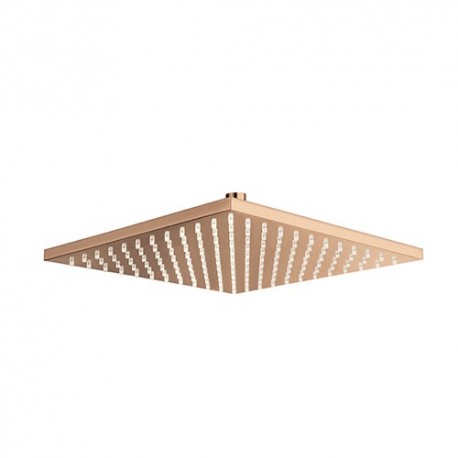 Pomme De Douche Carree 30X30 Laiton Or Rose  Robinetterie ITALY - CRISTINA ONDYNA PD55746P Pomme De Douche Carree 30X30 Laiton O