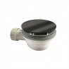 Bonde De Douche Hauteur 64 Mm Couvercle Extra Plat Chromé Noir - CRISTINA ONDYNA AD45572