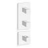 FACADE EXTERNE QUADRI 2 SORTIES POUR MECANISME PD70200 CHROME - CRISTINA ONDYNA XQ88251 FACADE EXTERNE QUADRI 2 SORTIES POUR MEC