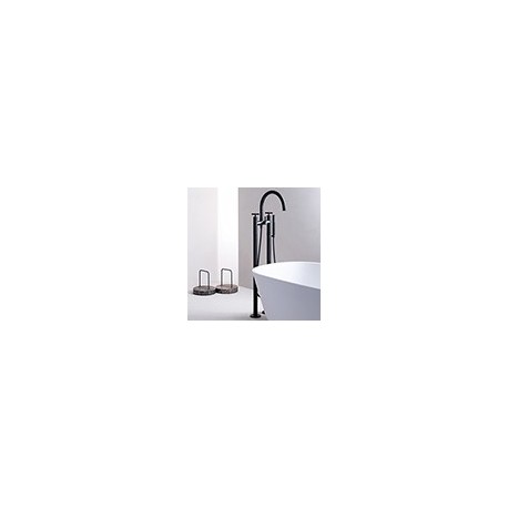Melangeur Bain Douche Sur Pied Cross Road Blackmat Robinetterie CROSS ROAD - CRISTINA ONDYNA CR10813 CR10813CRISTINA ONDYNA