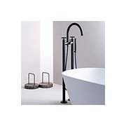 Melangeur Bain Douche Sur Pied Cross Road Blackmat Robinetterie CROSS ROAD - CRISTINA ONDYNA CR10813 CR10813CRISTINA ONDYNA