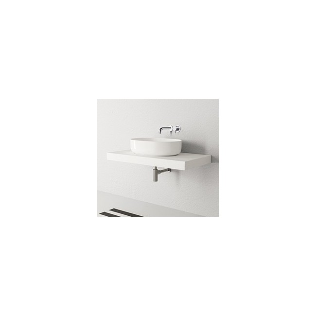 Lavabo A Poser Ciotola C1 60X40 A Poser Blanc Robinetterie VASQUES - CRISTINA ONDYNA NOL534301 NOL534301CRISTINA ONDYNA