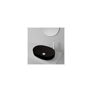 Lavabo A Poser Ciotola C1 60X40 Sans Trou Black Mat Robinetterie VASQUES - CRISTINA ONDYNA NOL534313 NOL534313CRISTINA ONDYNA