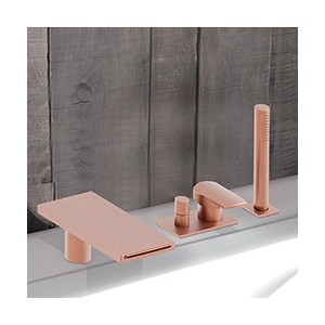 Bain Douche Mitigeur Complet Profilo Sur Gorge Or Rose Brosse Robinetterie PROFILO - CRISTINA ONDYNA PF18134P PF18134PCRISTINA O