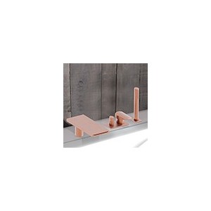 Bain Douche Mitigeur Complet Profilo Sur Gorge Or Rose Brosse Robinetterie PROFILO - CRISTINA ONDYNA PF18134P PF18134PCRISTINA O