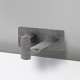 Lavabo Mural Profilo Avec Plaque Droit Bec 18.5 Up&D Metal Brosse Robinetterie PROFILO - CRISTINA ONDYNA PF25677