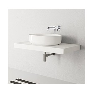 Lavabo A Poser Ciotola C1 60X40 A Poser Blanc Robinetterie VASQUES - CRISTINA ONDYNA NOL534301 NOL534301CRISTINA ONDYNA