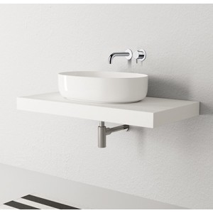 Lavabo A Poser Ciotola C1 60X40 A Poser Blanc Robinetterie VASQUES - CRISTINA ONDYNA NOL534301 NOL534301CRISTINA ONDYNA