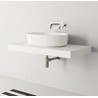 Lavabo A Poser Ciotola C1 60X40 A Poser Blanc Robinetterie VASQUES - CRISTINA ONDYNA NOL534301 NOL534301CRISTINA ONDYNA