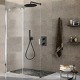 Facade Externe Cross Road Laiton 2 Sorties Chrome Noir Brosse Robinetterie CROSS ROAD - CRISTINA ONDYNA XR75275