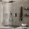 Facade Externe Cross Road Laiton 2 Sorties Chrome Noir Brosse Robinetterie CROSS ROAD - CRISTINA ONDYNA XR75275