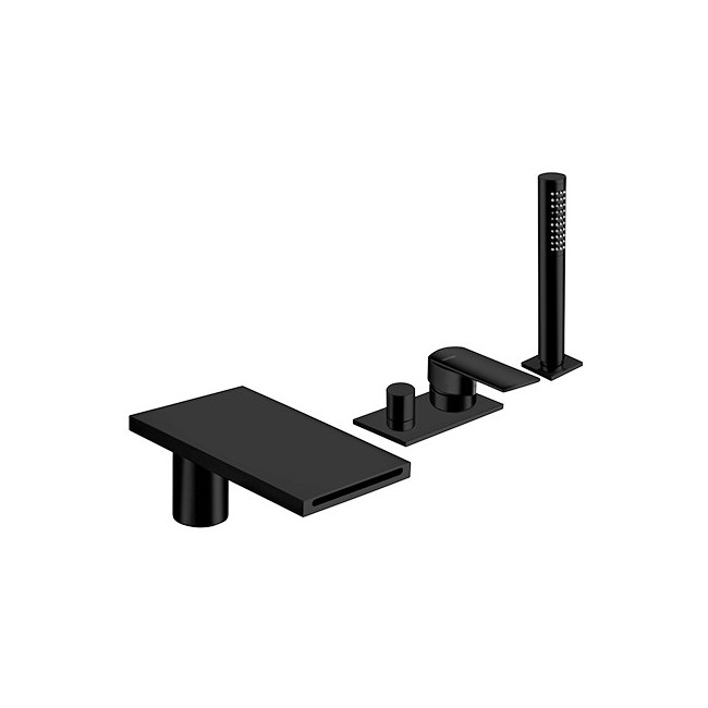 Bain Douche Mitigeur Complet Profilo Sur Gorge Metal Brosse Robinetterie PROFILO - CRISTINA ONDYNA PF18177