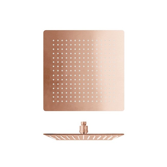 Pomme de douche sandwich carrée Or Brosse HYDROTHERAPIE - CRISTINA ONDYNA PD96396P