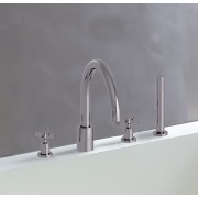 Mélangeur bain douche sur gorge 4 trous Chrome CROSS ROAD - CRISTINA ONDYNA CR12651