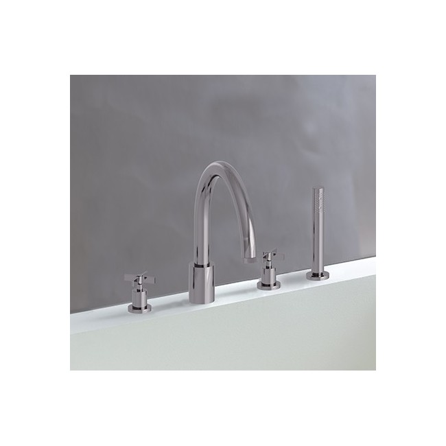 Mélangeur bain douche sur gorge 4 trous Chrome CROSS ROAD - CRISTINA ONDYNA CR12651