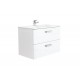 Ensemble Meuble et Lavabo Adele Unik 2 Tiroirs 800Mm Blanc - ROCA A851258806
