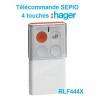 RLF444X Télécommande 4 touches SEPIO (pile fournie) bidirectionnelle - HAGER