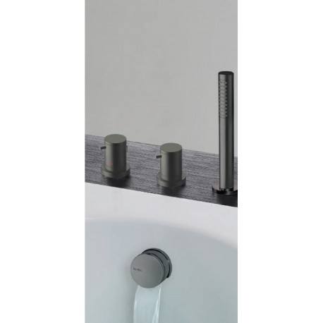 Pack bain douche thermostatique encastré sur gorge Blackmat TRIVERDE - CRISTINA ONDYNA XTV65713