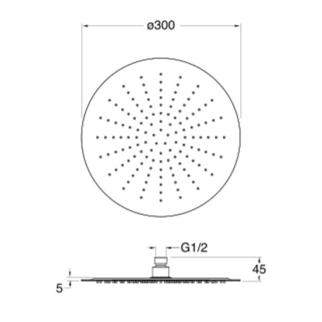 Pomme de douche Or rose ronde TRIVERDE - CRISTINA ONDYNA PD95346PPomme de douche Or rose ronde TRIVERDE - CRISTINA ONDYNA PD9534