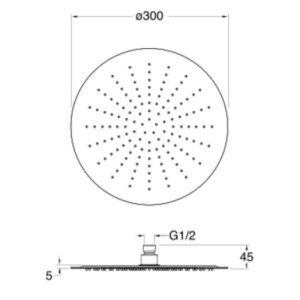 Pomme de douche Or rose ronde TRIVERDE - CRISTINA ONDYNA PD95346PPomme de douche Or rose ronde TRIVERDE - CRISTINA ONDYNA PD9534