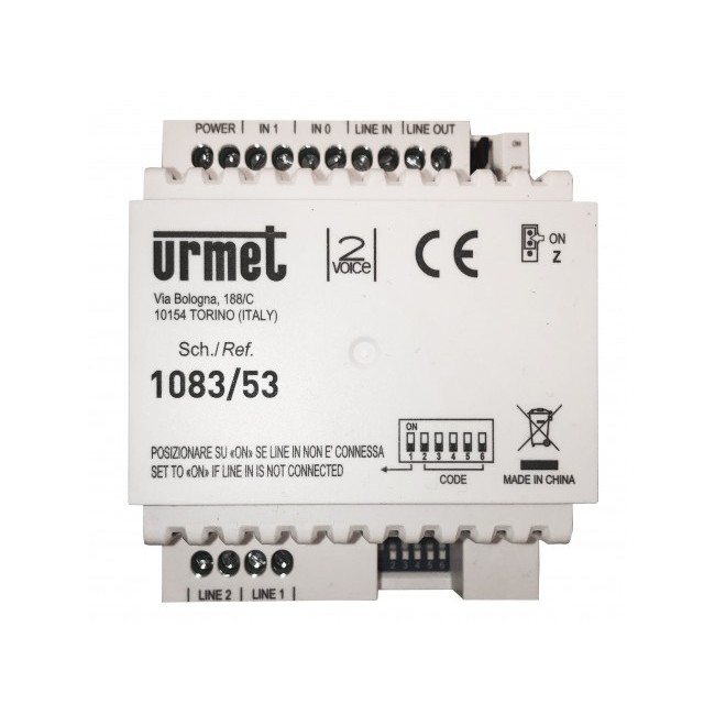 Interface colonne 2 platines 2 sorties 4DIN - URMET 1083/53