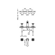 Mélangeur pour lavabo Acier TRES-CLASIC COLOR  - TRES 24210601AC