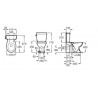 Réservoir alimentation WC Noir avec mécanisme 3/4,5L CARMEN - A3410A1560 ROCA