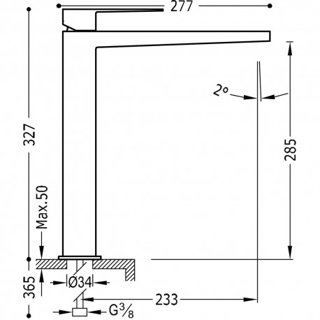 Mitigeur lavabo  - TRES 20210305NM 20210305NMTRES