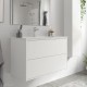 Meuble salle de bain Blanc mat et lavabo 800 OPTIMUS - SALGAR 87819