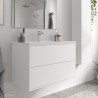 Meuble salle de bain Blanc mat avec lavabo 800 OPTIMUS - SALGAR 87819