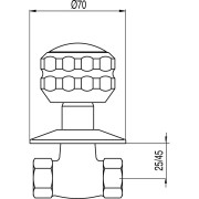Robinet d'arrêt A fileter 3/4” - TRES 13315710C 13315710CTRES