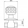 Robinet d'arrêt A fileter 3/4” - TRES 13315710C 13315710CTRES