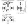 Bain‑douche thermostatique Douchette à main anticalcaire. Flexible double agrafage - TRES 24217609 24217609TRES