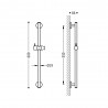 Barre coulissante MINIMAL Ø 19 mm. long. 550 mm. - TRES 134618 134618TRES