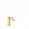 Mitigeur doré pour lavabo avec bec cascade - TRES 00610101OR