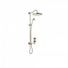 Kit thermostatique de douche encastré Laiton Vieilli Mat 2 voies TRES-CLASIC COLOR - TRES 24235203LM